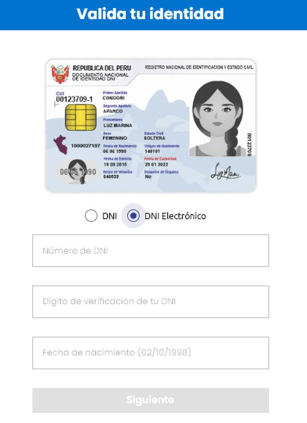 If your DNI is electronic, validate your identity with that document (Photo: ONPE)