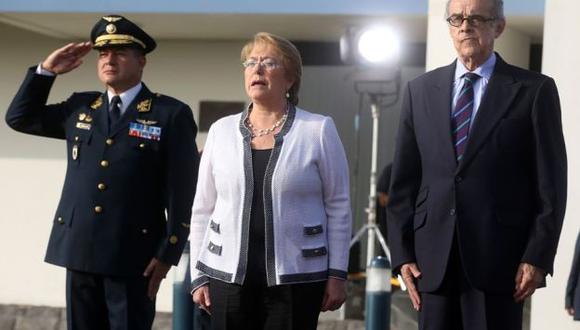 Michelle Bachelet llegó al Perú participar del primer Gabinete Binacional Perú-Chile. (AFP)