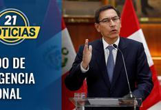 Presidente Vizcarra en mensaje declara estado de emergencia contra coronavirus