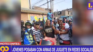 El Agustino: Intervinieron a jóvenes por portar armas de plástico durante grabación de videoclip