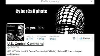 Estado Islámico hackeó Twitter del Mando Central de Estados Unidos