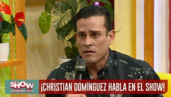 Christian Domínguez explicó en vivo por qué no asistió a “El show después del show”. (Foto: Captura de video)