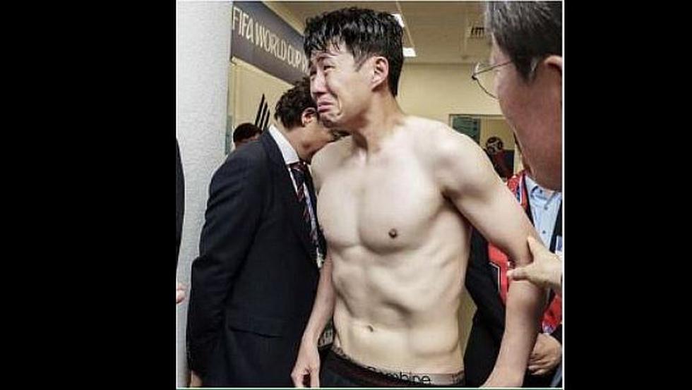 Son Heung-min lloró desconsoladamente al final del México vs. Corea del Sur. (GETTY)