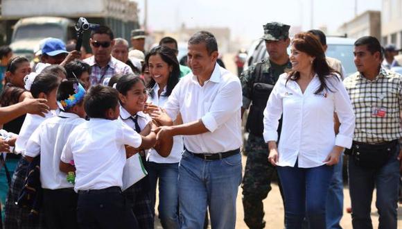 Ollanta Humala celebró el tercer aniversario de Cuna Más en Cañete. (Andina)