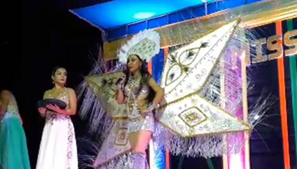 Candidata a Miss Carnaval Bagua sorprendió con peculiar respuesta. (Captura)