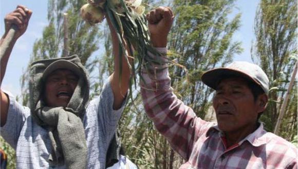 Protestas. Habitantes del Tambo piden agua y rechazan minería. (Perú21)