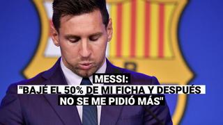 Entre lágrimas: “Me queda claro que hice todo lo posible”, la despedida de Lionel Messi del Barcelona