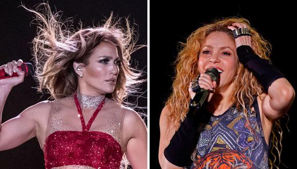 Jennifer Lopez y Shakira serán las primeras latinas en estar juntas en este tipo de evento (Foto: AFP)
