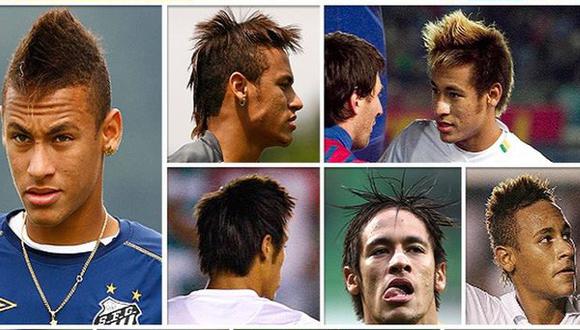 Evolución de los peinados de Neymar. (Internet)
