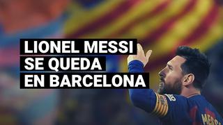 Lionel Messi oficializó que seguirá en Barcelona 