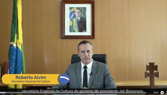 Roberto Alvim fue despedido de su cargo como secretario de Cultura de Brasil luego de parafrasear al nazi Joseph Goebbels en un discurso. (Foto: captura de video)