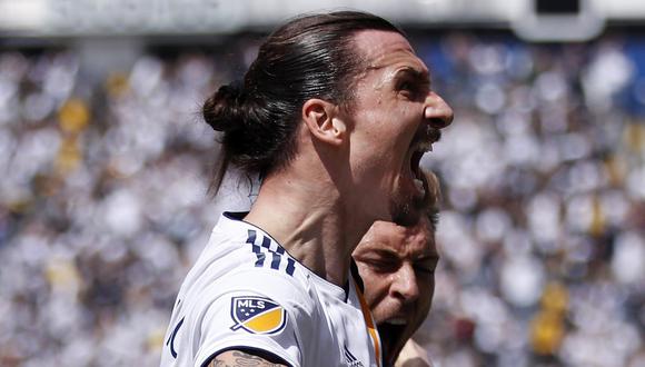 Zlatan Ibrahimovic marcó un nuevo gol con LA Galaxy en la MLS. (Foto: AP)