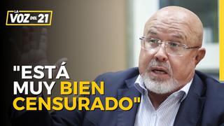 Carlos Bruce sobre Geiner Alvarado: “Está muy bien censurado, no tiene sangre en la cara”