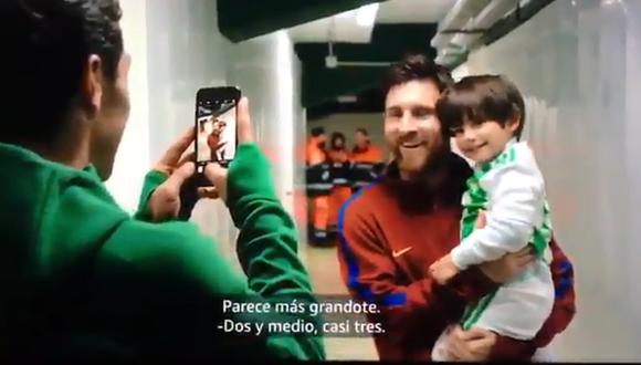 Mira la emoción del hijo de Andrés Guardado al conocer a Lionel Messi. (Foto: Facebook)