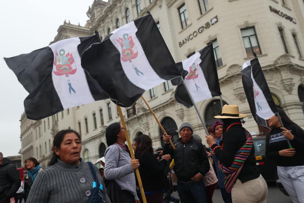 Miles de ciudadanos salieron a las calles de Lima para formar parte de la Marcha Nacional. (Perú21)