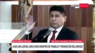 Juan Lira Loayza jura como ministro de Trabajo y Promoción del Empleo tras censura a Betssy Chávez