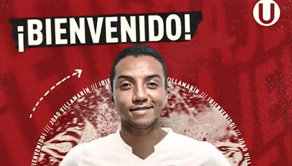 Joao Villamarín es nuevo jugador de Universitario. (Foto: Captura)