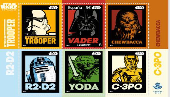 Disney lanza sellos postales de 'Star Wars' en España (Disney)