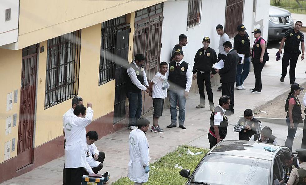 Un delicuente muerto y dos heridos dejó operativo policial en Los Olivos. (Mario Zapata)