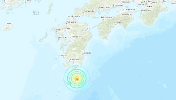 El Servicio Geológico de EE.UU. indicó que el terremoto tuvo una profundidad de 35 kilómetros. (USGS)