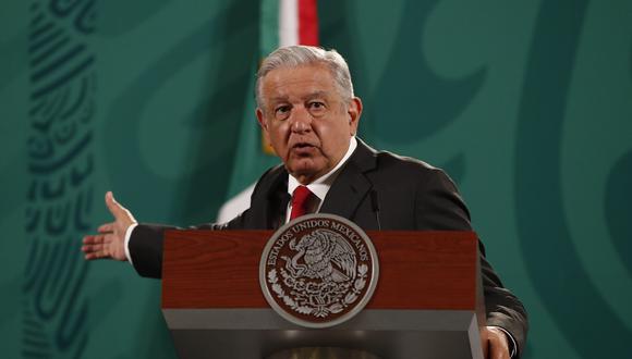 En esta fotografía se observa al presidente de México, Andrés Manuel López Obrador, participando en una rueda de prensa matutina, en el Palacio Nacional de Ciudad de México. (Foto: EFE)