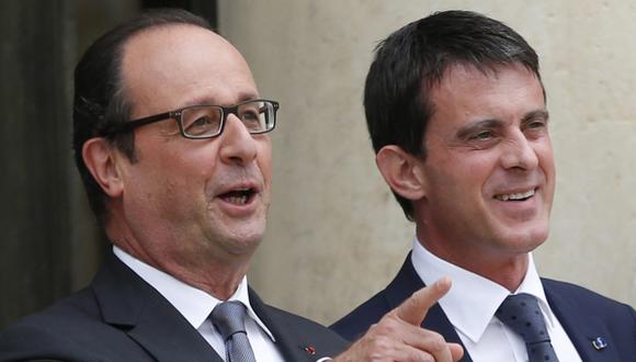François Hollande y Manuel Valls. (EFE)
