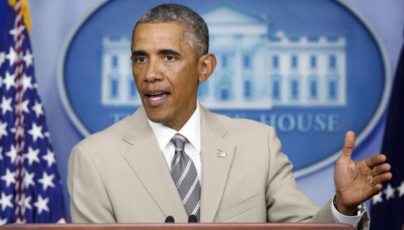 Barack Obama en rueda de prensa desde Washington. (Reuters)