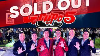 Grupo 5 hizo sold out en menos de 24 horas y anuncia segundo show en Lima