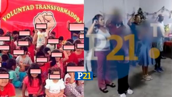 Rescataron a niñas del grupo adoctrinador 'Voluntad Transformadora'. (Foto: Composición Perú21)