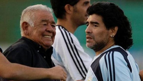 Maradona mantiene una estrecha relación con su padre. (Argentina23.com)