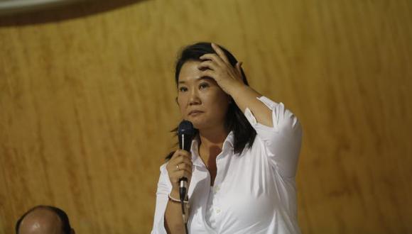 Keiko Fujimori lamentó estado de salud de su padre. (Anthony Niño de Guzmán)