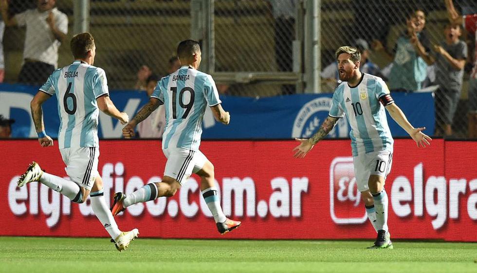 Lionel Messi marcó un golazo de tiro libre ante Colombia. (AFP)