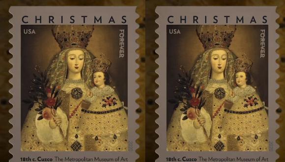 Estados Unidos pone a la venta estampilla navideña con pintura peruana de Virgen del siglo XVIII