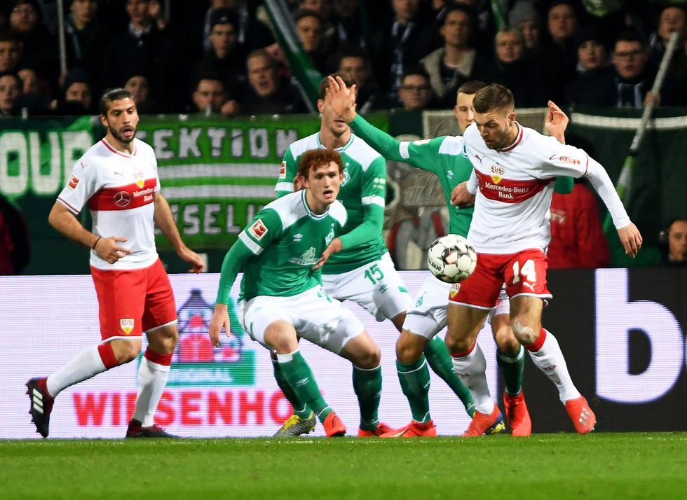 Werder Bremen igualó 1-1 ante Stuttgart por la Bundesliga. (EFE)