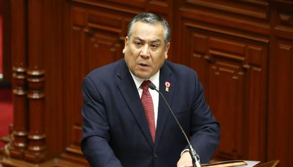 Gustavo Adrianzén se presentó en el Parlamento. (Foto: jorge.cerdan/@photo.gec)