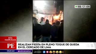 Cercado de Lima: organizan fiesta en pleno toque de queda