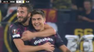 Paulo Dybala se destaca desde que llegó a la Roma: el gol del argentino ante el HJK en Europa League [VIDEO]