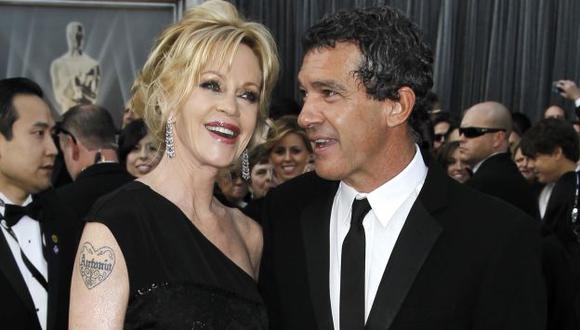 Melanie Griffith le pidió el divorcio a Antonio Banderas. (AFP)