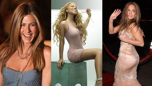 El cabello de Aniston, el cuerpo de Carey y el trasero de López son algunos de los atributos asegurados. (USI)