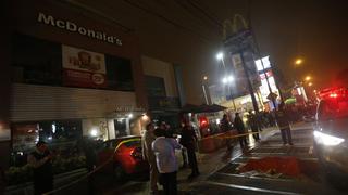 Miraflores: Balacera en McDonald’s causó pánico en Av. Benavides
