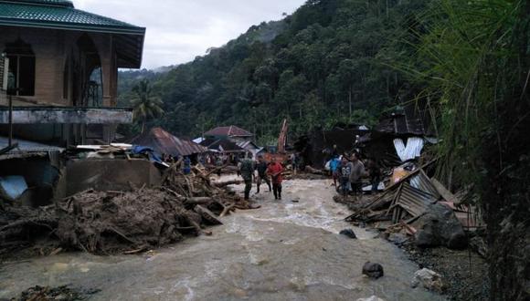 Las inundaciones y corrimientos de tierra afectan cada año a Indonesia durante la estación de lluvias. | Foto: AFP