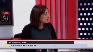 Milagros Salazar: "Con sus actitudes, Vizcarra está yendo en contra de la propuesta que eligió el país”