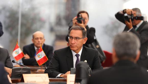 El presidente Martín Vizcarra sesiona con sus homólogos de la región en cónclave que se lleva a cabo en Chile. (Fotos: Presidencia de la República)