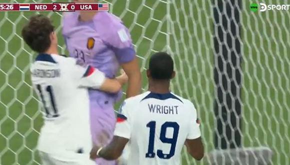 Gol de Wright para el 2-1 de Estados Unidos vs. Países Bajos en Qatar 2022. (Foto: DirecTV Sports)