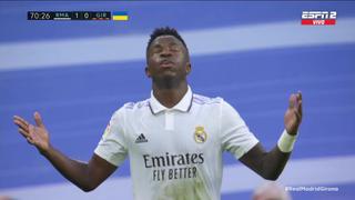 Real Madrid vs. Girona: Vinicius Junior se lanzó sobre la cancha para marcar el 1-0 en LaLiga [VIDEO]