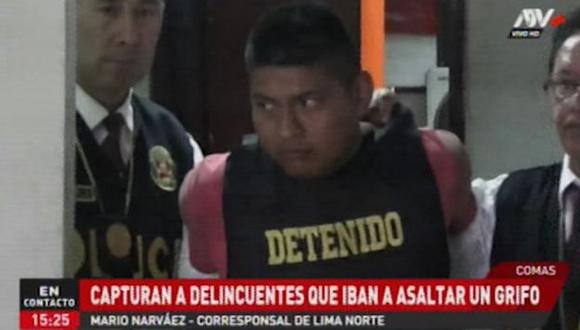 Los agentes de la Depincri de San Martín de Porres capturaron a Erick Alexander Galindo Tongo (22) y Jesús Flores Silva (24). (ATV+)