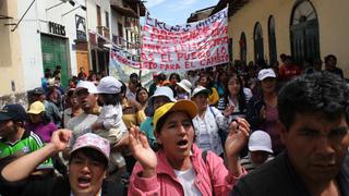 Gremios alistan nuevas protestas en Cajamarca