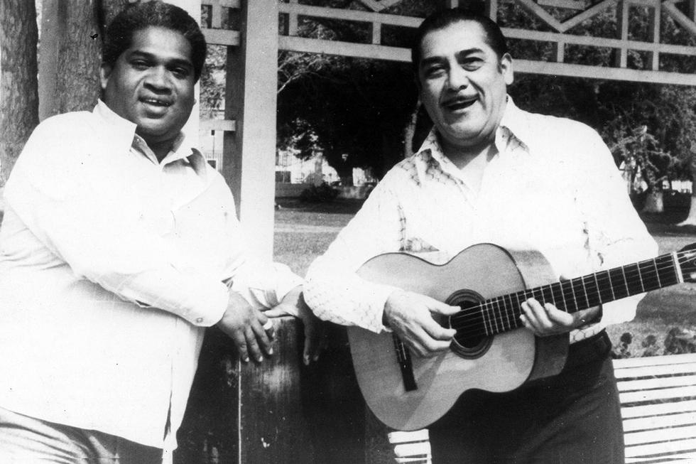 Arturo ‘Zambo’ Cavero y Oscar Avilés dos de los más grandes exponentes de la música criolla. (Foto: GEC Archivo Histórico)