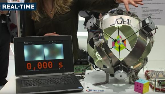 Robot rompe el récord del Cubo Rubik (Captura)