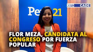 Flor Meza, candidata al congreso por Fuerza Popular [VIDEO]